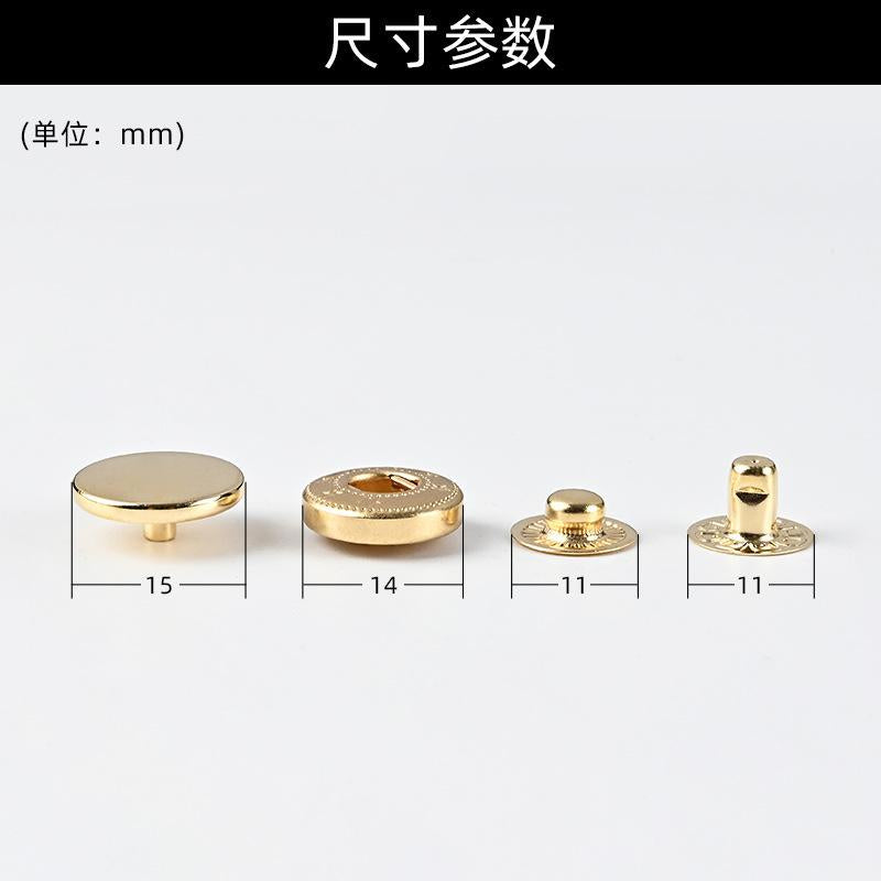 Metal Snap Button Brass 831 Buttons Can Be Equipped with Zinc Alloy Surface Button Snap Button Coat Windbreaker Coat Seamless