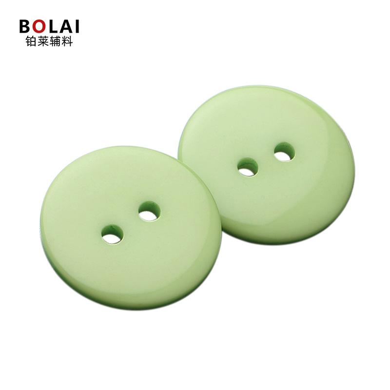 Wholesale Spot Color Two-Eye Bread Buckle Suit Placket Cuff Small Button Children's Clothes Shirt Resin Button