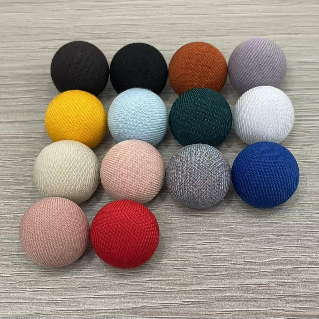 Mushroom Cloth Bag Button Suit Suit Cufflinks Coat Windbreaker Cloth Buckle Chiffon Skirt round Button