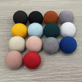 Mushroom Cloth Bag Button Suit Suit Cufflinks Coat Windbreaker Cloth Buckle Chiffon Skirt round Button