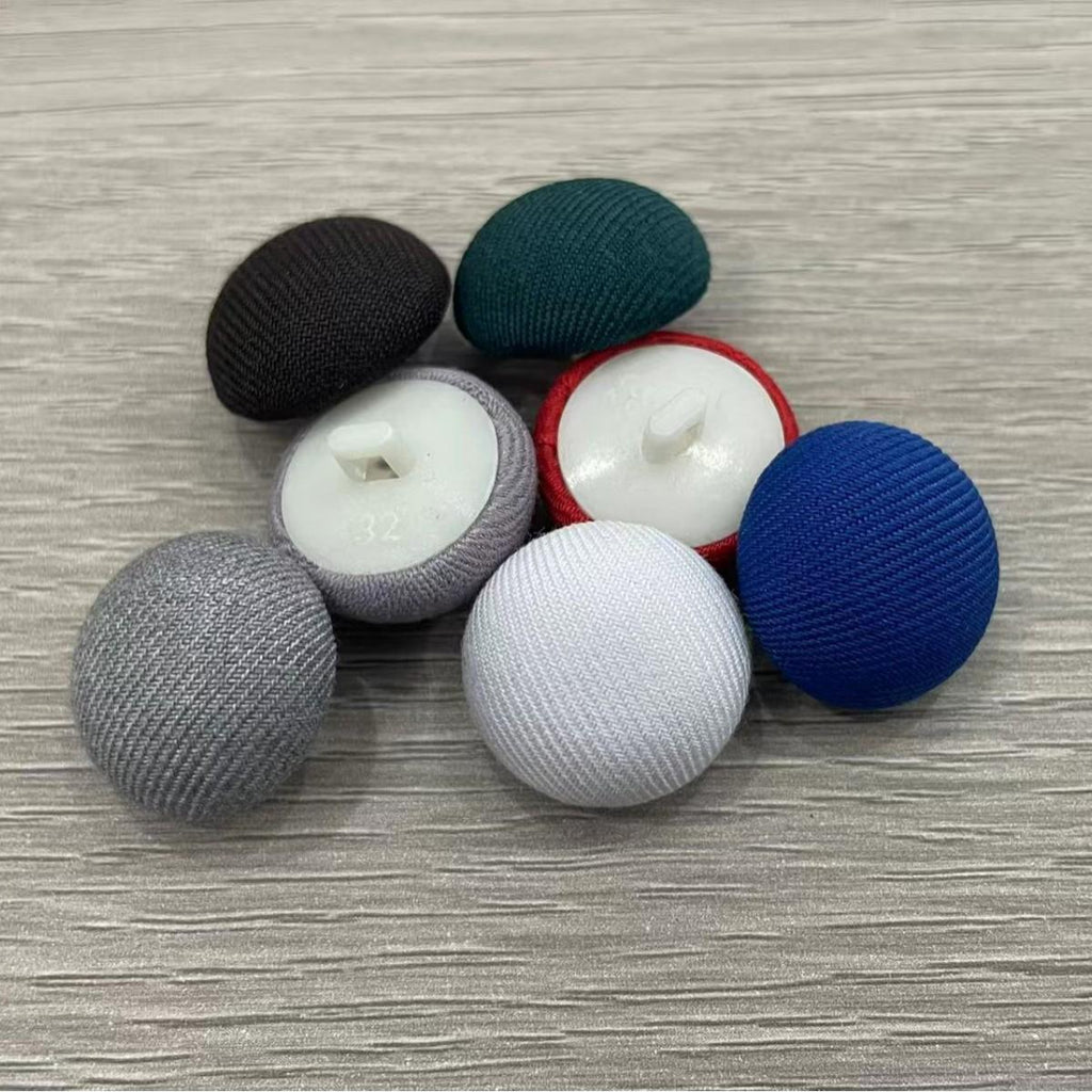 Mushroom Cloth Bag Button Suit Suit Cufflinks Coat Windbreaker Cloth Buckle Chiffon Skirt round Button