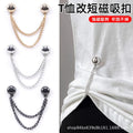Leg Fixed Magnetic Suction Buckle Simple Seamless Magnet Buckle Cuff Length Shortening Artifact Detachable Chain Magnetic Buckle