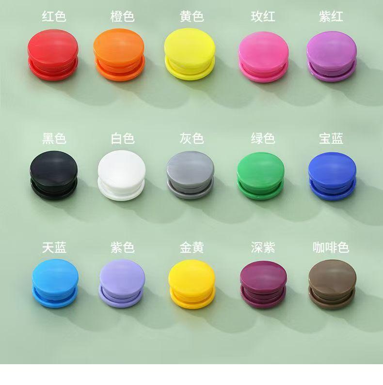 Colorful Plastic Snap Button Pom Children's Hidden Button Clothing Button T3t5t8 Baby Clothes Invisible Child and Mother Button
