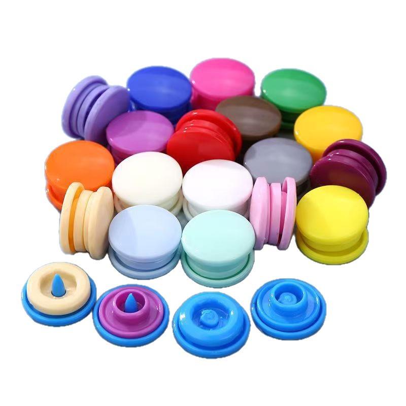 Colorful Plastic Snap Button Pom Children's Hidden Button Clothing Button T3t5t8 Baby Clothes Invisible Child and Mother Button