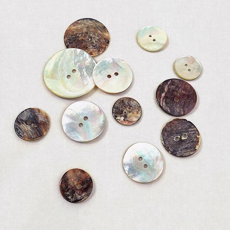 Spot Natural Shell Button Taro Shirt Button Sweater Cardigan Shell Button Suit Black Butterfly Shell Button